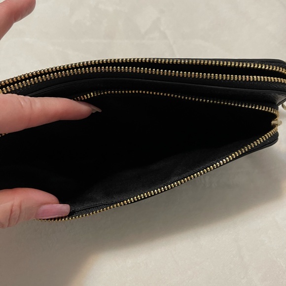 NWT black and brown Coach dual wallet - Picture 7 of 10